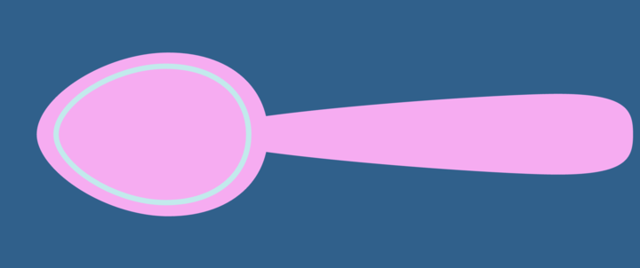 pink spoon