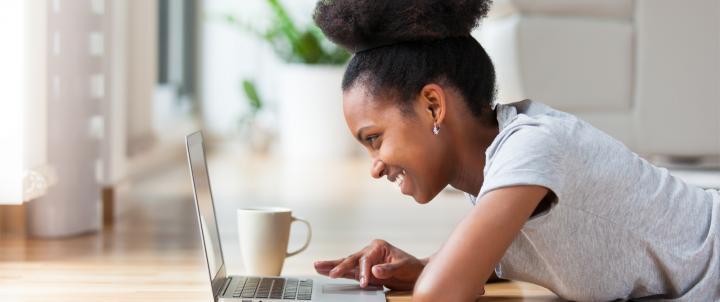 Woman at laptop