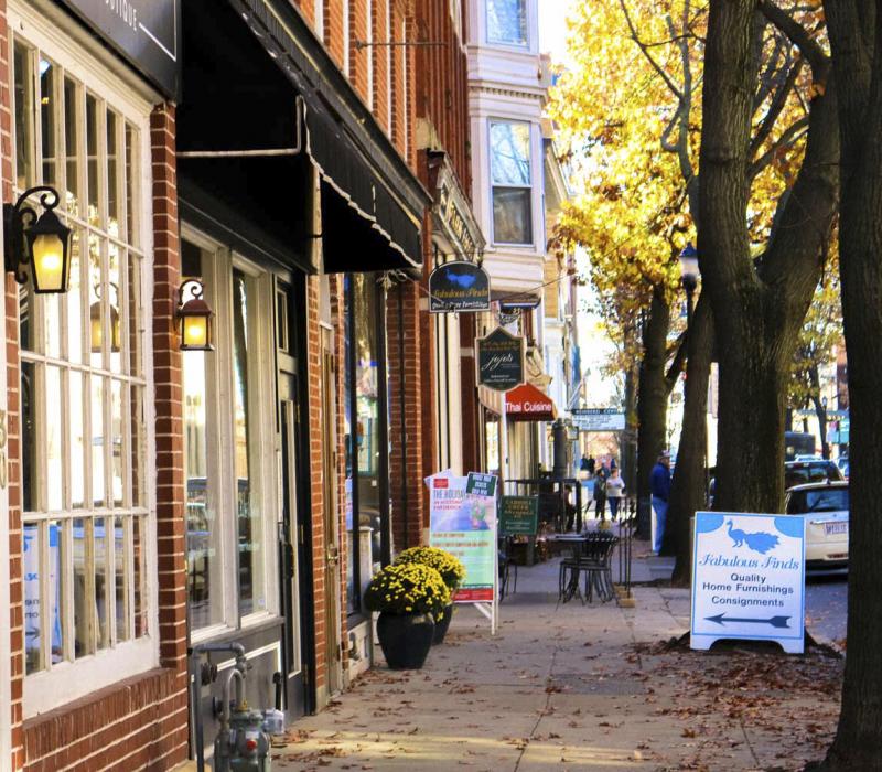 Downtown Frederick shops